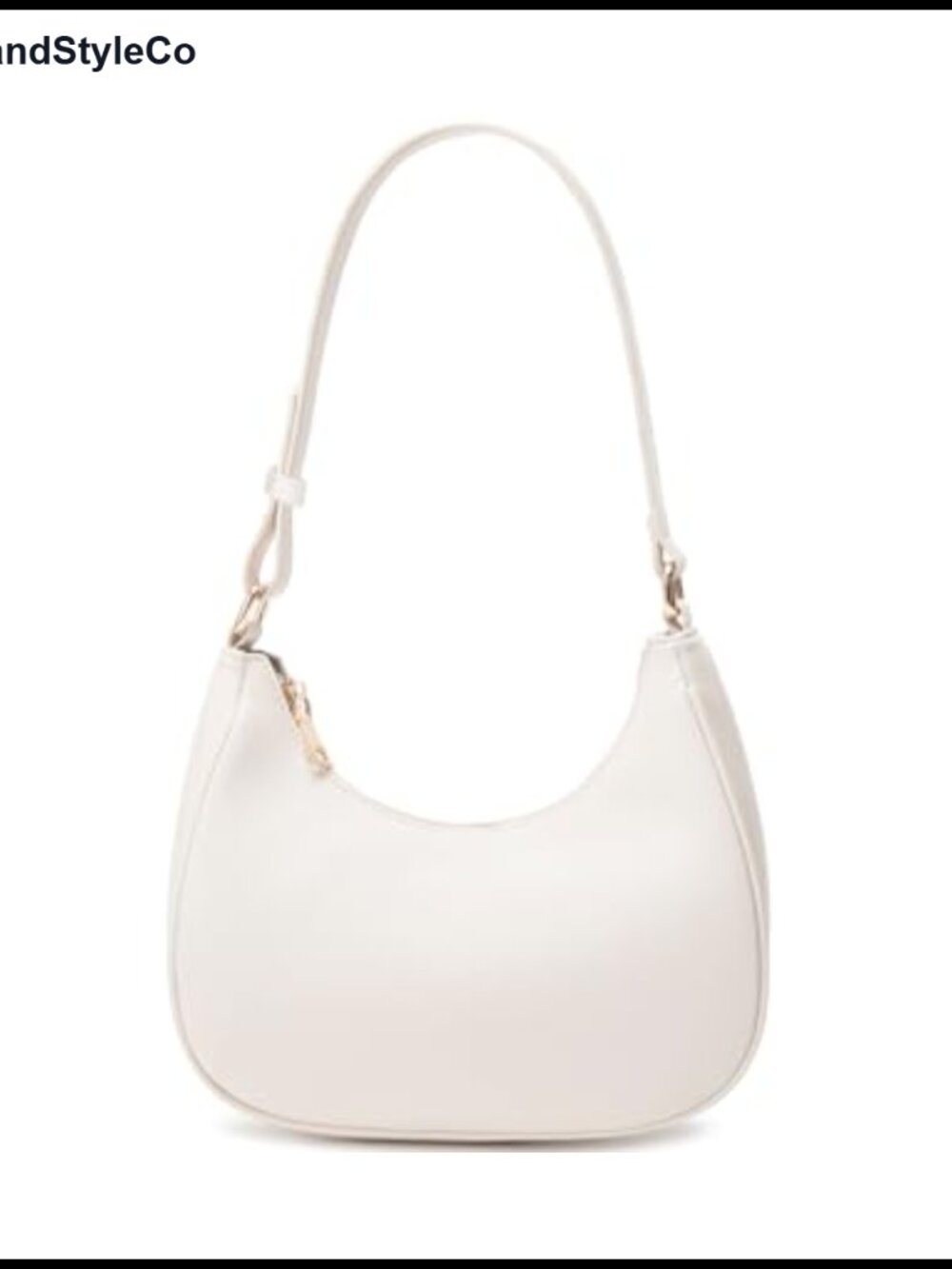 Cute Hobo Tote Handbag Underarm Purse Mini Clutch with Zipper PU Leather